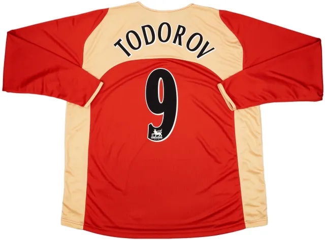 2005-06 Portsmouth Away L/S Shirt Todorov #9 - 9/10 - (XXL)