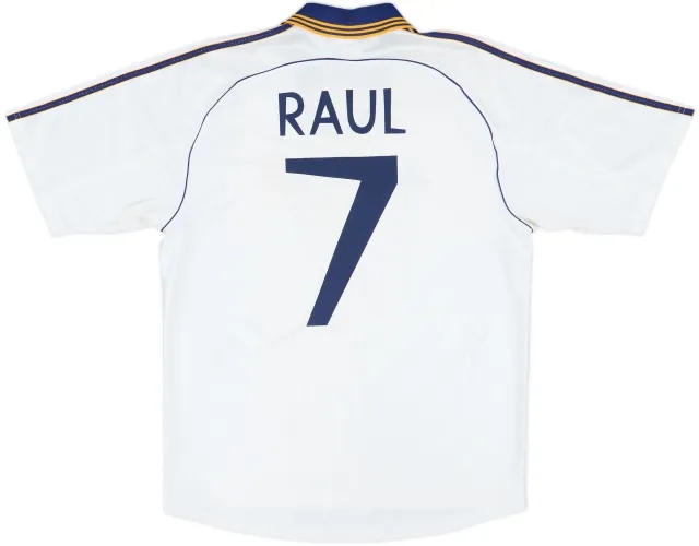 1998-00 Real Madrid Home Shirt Raul #7 - 7/10 - (L)