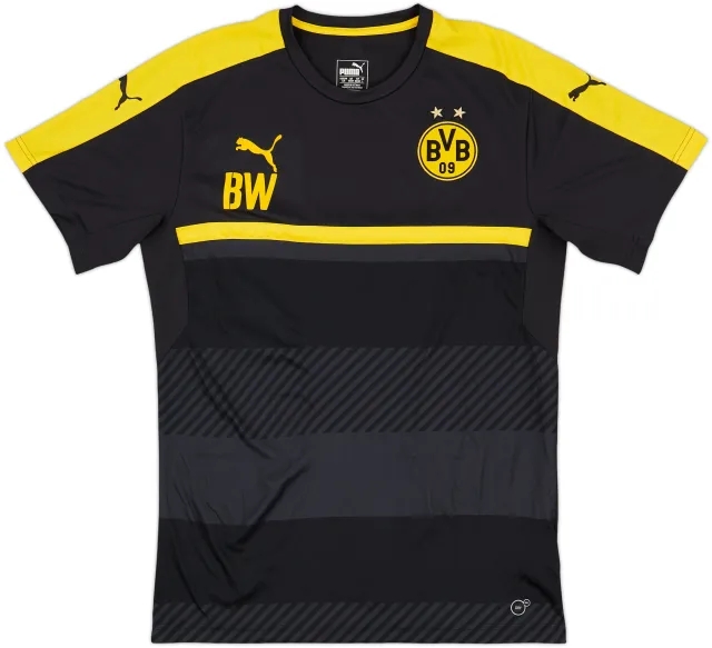 2016-17 Borussia Dortmund Staff Issue Training Shirt 'BW' - 9/10 - (L)