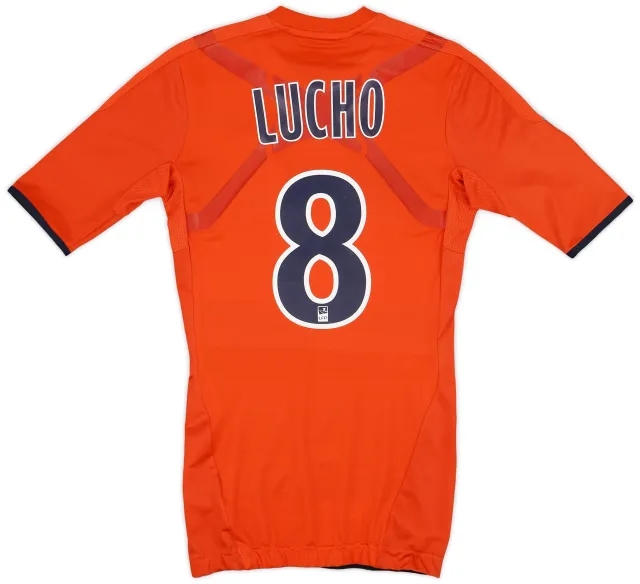 2011-12 Olympique Marseille Player Issue TechFit Third Shirt Lucho #8 - 8/10 - (S)