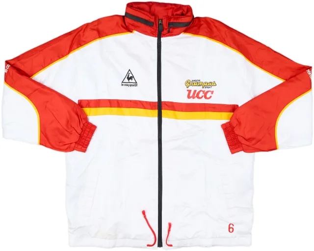 1999 Nagoya Grampus Eight Le Coq Sportif Player Issue Hooded Track Jacket #6 - 8/10 - (XL)