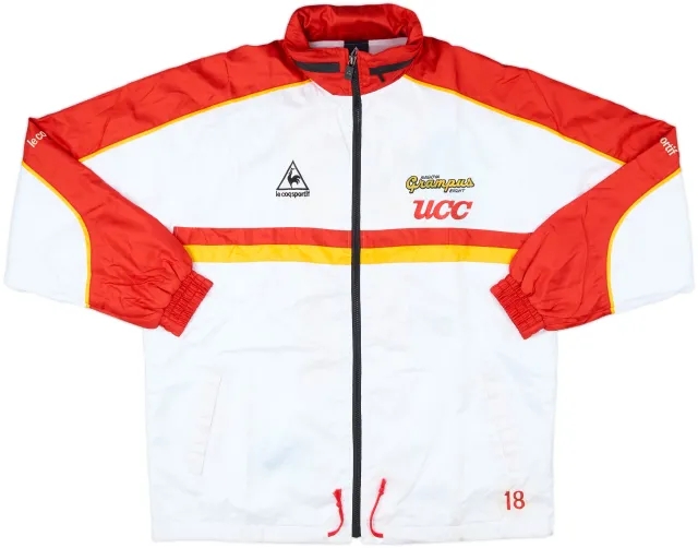 1999 Nagoya Grampus Eight Le Coq Sportif Player Issue Hooded Track Jacket #18 - 6/10 - (L)