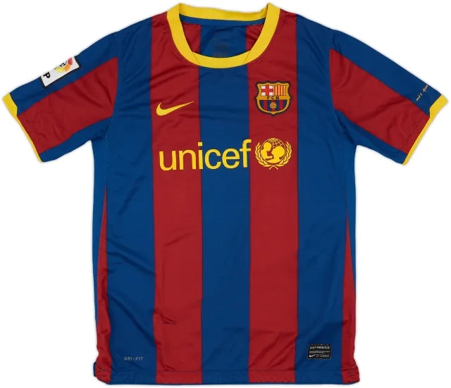 2010-11 Barcelona Home Shirt - 5/10 - (L.Boys)