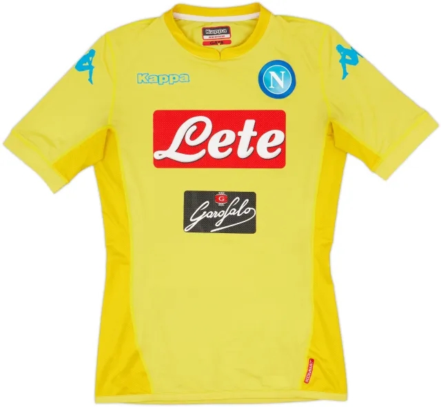 2015-16 Napoli GK Authentic S/S Shirt - 8/10 - (M)