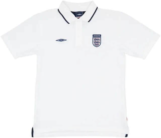 2007-08 England Umbro Polo Shirt - 9/10 - (M)