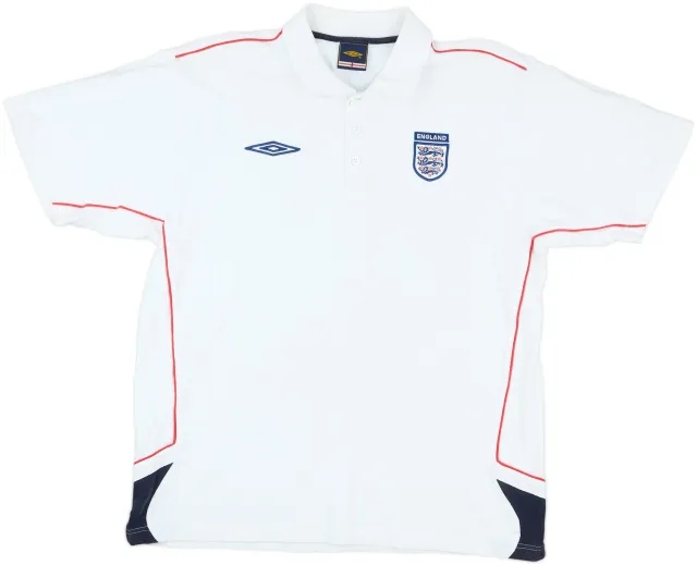 2000-02 England Umbro Polo Shirt - 7/10 - (XL)