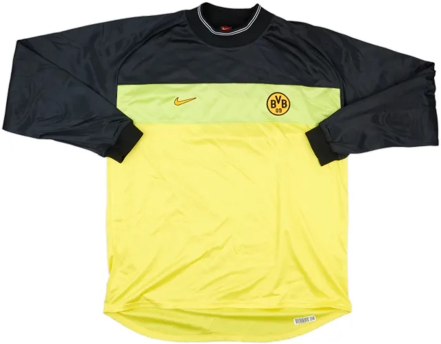 Nike Borussia Dortmund Mens LS Goalkeeper Player Issue Home Shirt 1998/00