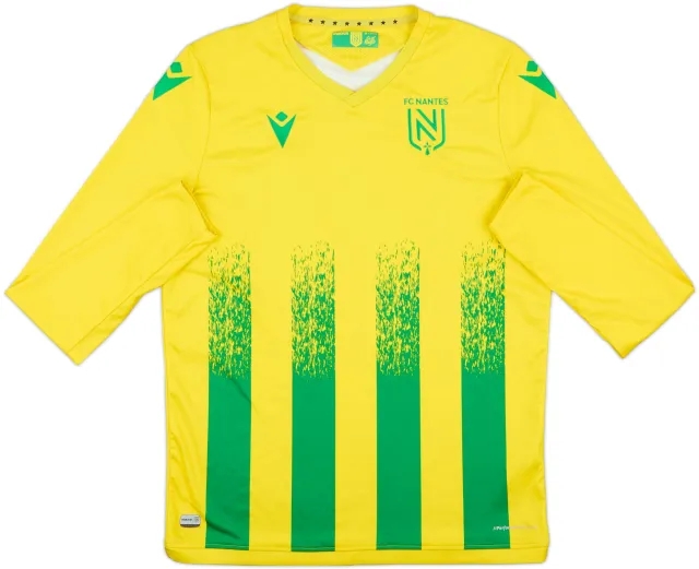 2020-21 Nantes Home L/S Shirt - 7/10 - (M)