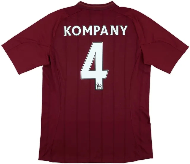 2012-13 Manchester City Away Shirt Kompany #4 (L)