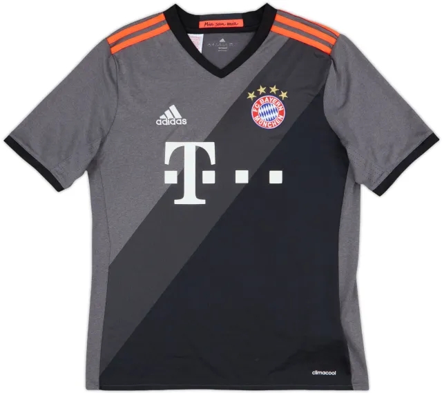 adidas Bayern Munich Boys SS Away Shirt 2016/17
