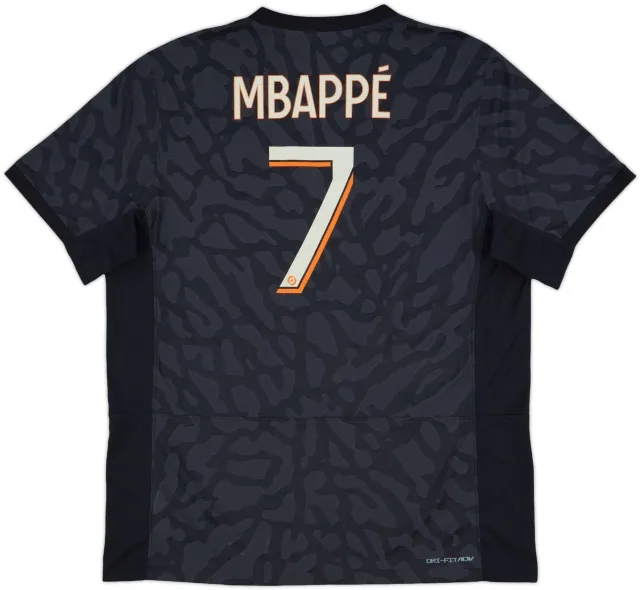 2023-24 Paris Saint-Germain Authentic Third Shirt Mbappe #7 (XL)