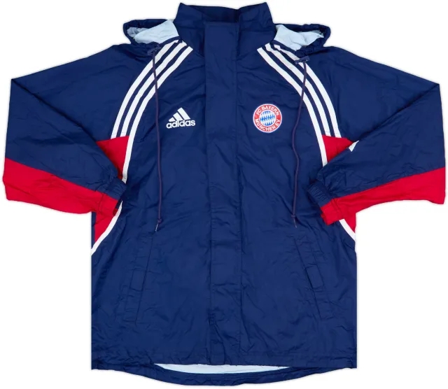2000-01 Bayern Munich adidas Hooded Rain Jacket - 6/10 - (L.Boys)
