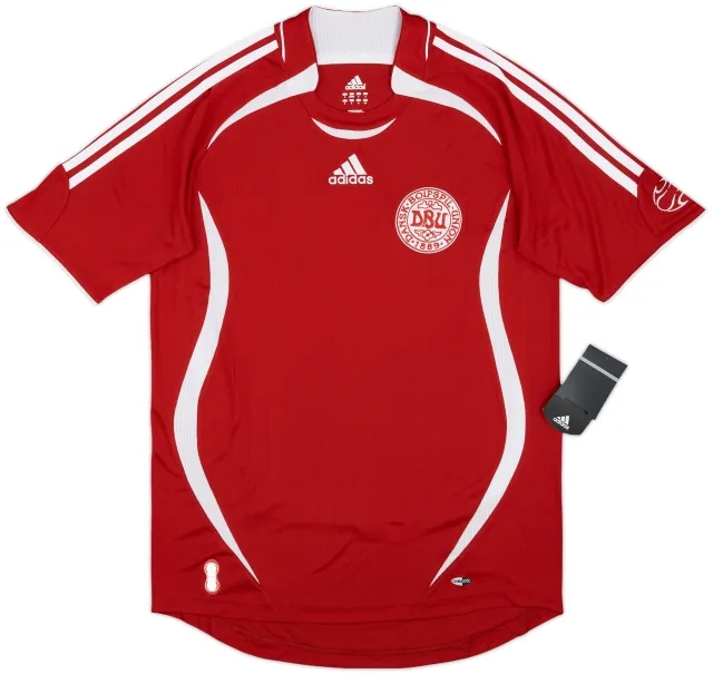 adidas Denmark Mens SS Home Shirt 2006