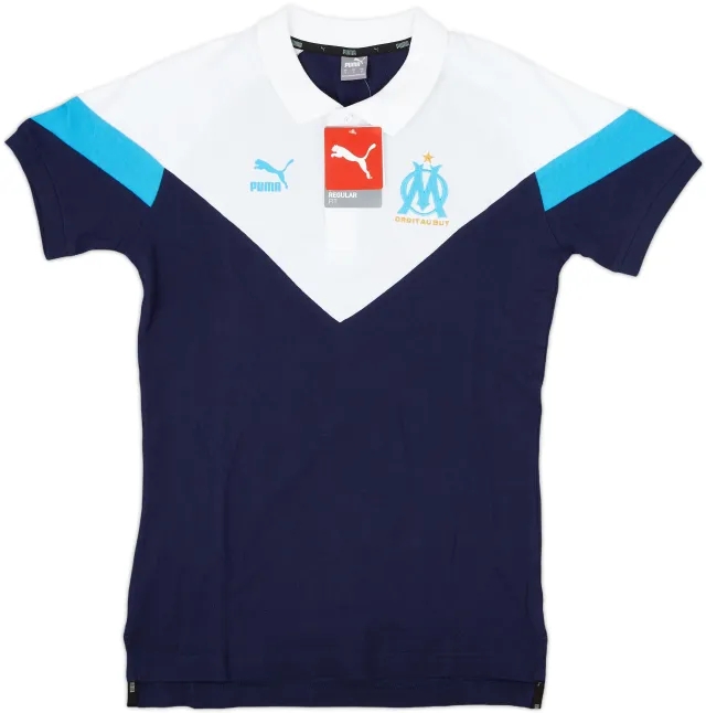 2019-20 Olympique Marseille Puma Polo Shirt (S)