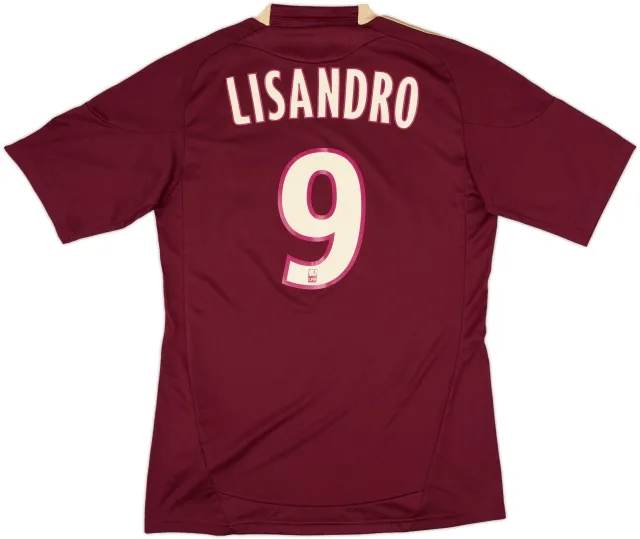 2010-11 Lyon Away Shirt Lisandro #9 (S)