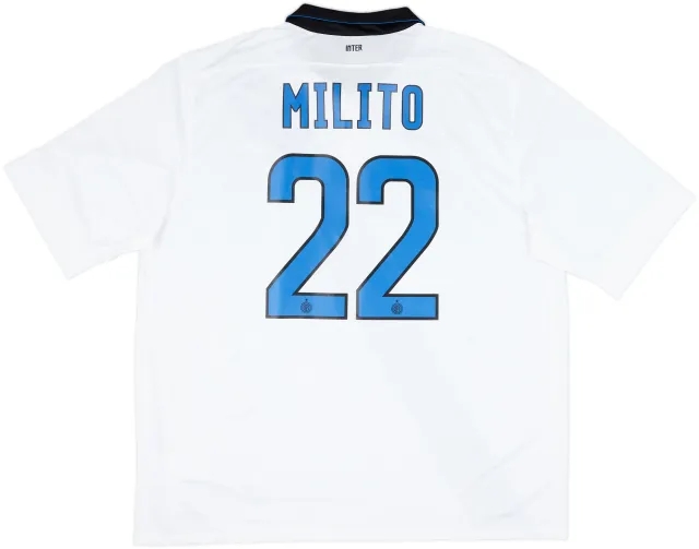 2011-12 Inter Milan Away Shirt Milito #22 - 10/10 - (XXL)