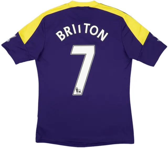 2013-14 Swansea Away Shirt Britton #7 - 5/10 - (M)