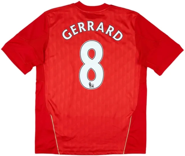 2010-12 Liverpool Home Shirt Gerrard #8 - 5/10 - (XL.Boys)