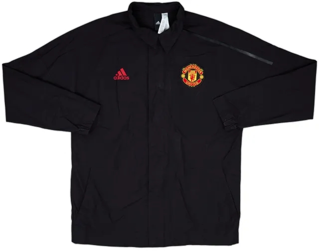 2017-18 Manchester United adidas Coach Jacket - 8/10 - (M)