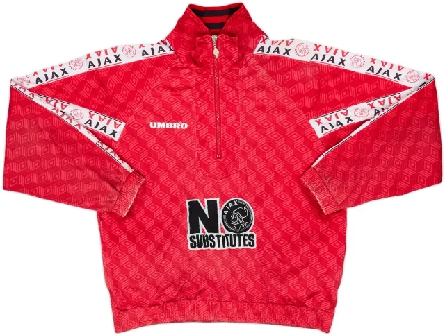 1996-97 Ajax Umbro 1/4 Zip Training Top - 7/10 - (M)
