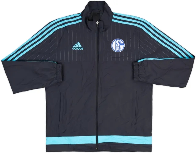 2015-16 Schalke adidas Track Jacket - 8/10 - (M)