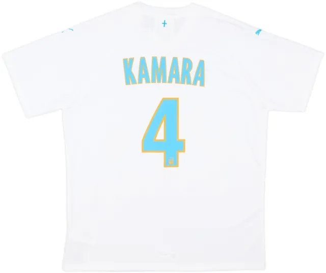 2019-20 Olympique Marseille Home Shirt Kamara #4 (XL)