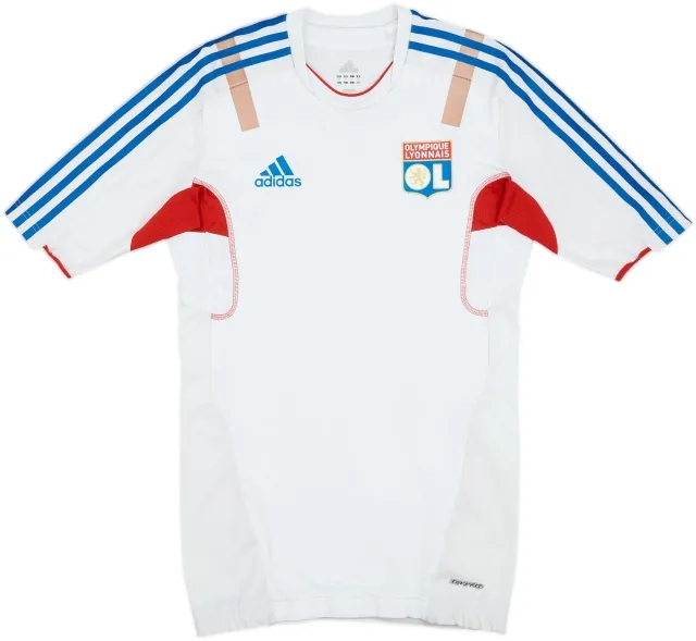 2011-12 Lyon adidas Player Issue Techfit Training Shirt - 6/10 - (S)