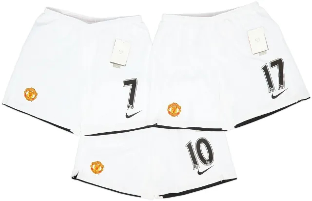2007-09 Manchester United Home Shorts (L.Boys)