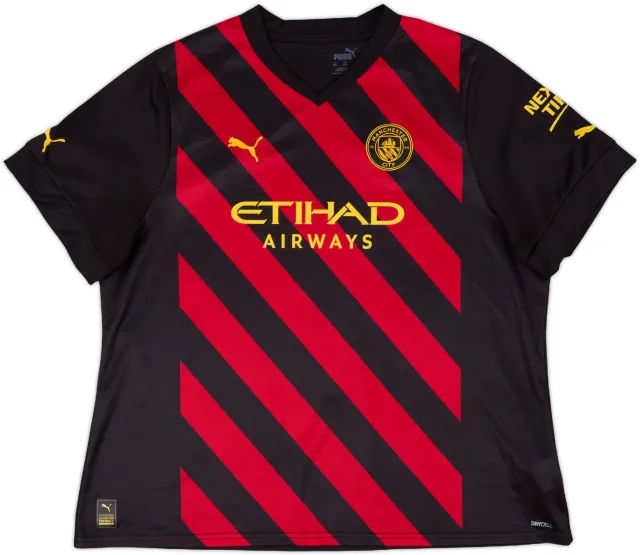 2022-23 Manchester City Away Shirt - 9/10 - (Women's XXL)