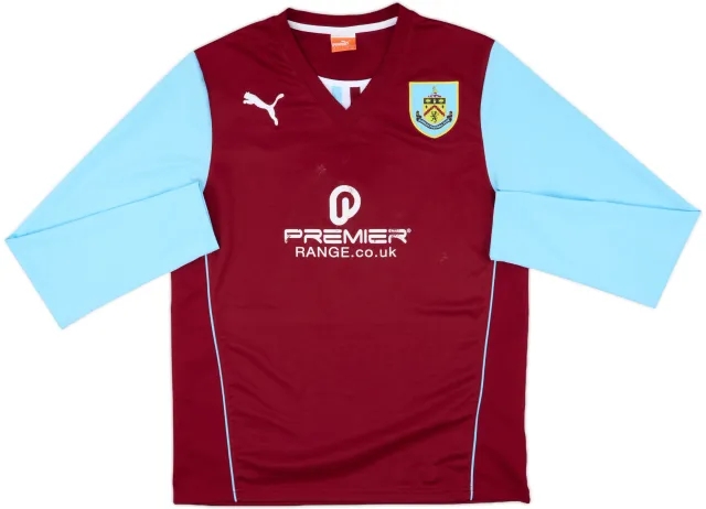 2013-14 Burnley Home L/S Shirt - 5/10 - (L)