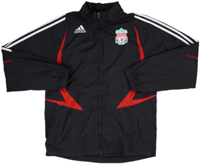 2007-08 Liverpool adidas Hooded Rain Jacket - 6/10 - (S)