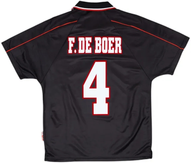 1998-99 Ajax Away Shirt F.De Boer #4 - 6/10 - (S)