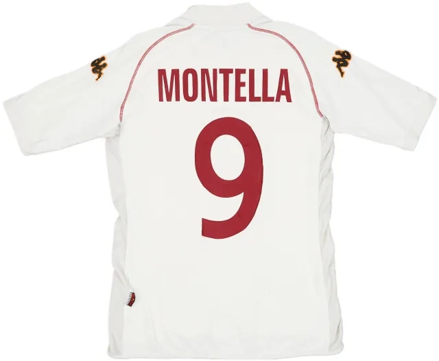 2000-01 Roma European Away Shirt Montella #9 - 5/10 - (S)