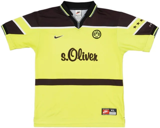 Nike Borussia Dortmund Boys SS Home Shirt 1997/98