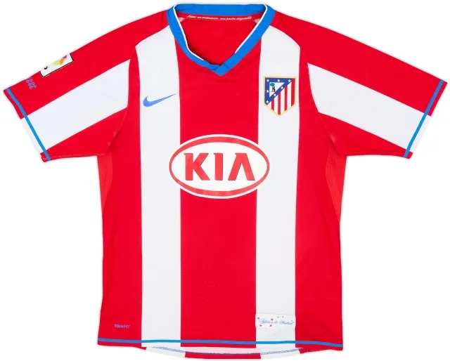 2007-08 Atletico Madrid Home Shirt - 7/10 - (S)