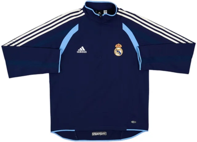 2005-06 Real Madrid adidas 1/4 Zip Drill Top - 8/10 - (M/L)