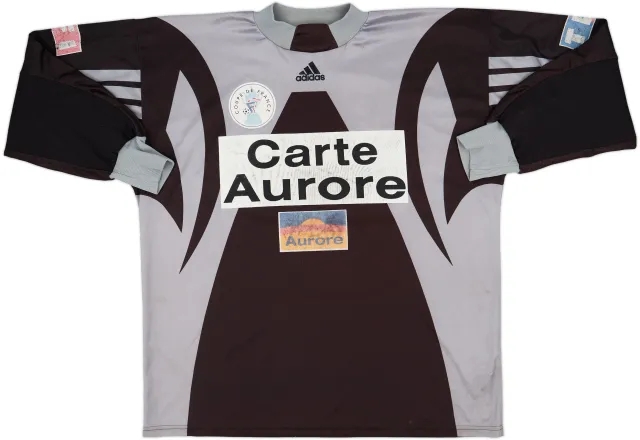 adidas France Mens LS Goalkeeper Home Shirt 1990