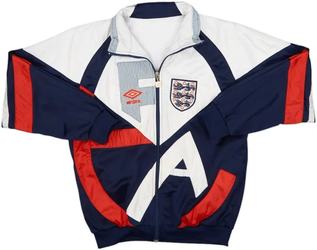 1990-92 England Umbro Track Jacket - 8/10 - (M.Boys)