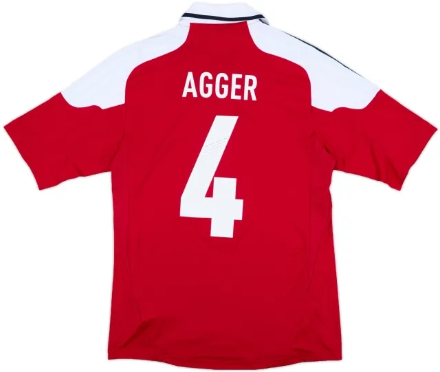 2012-13 Denmark Home Shirt Agger #4 (S)