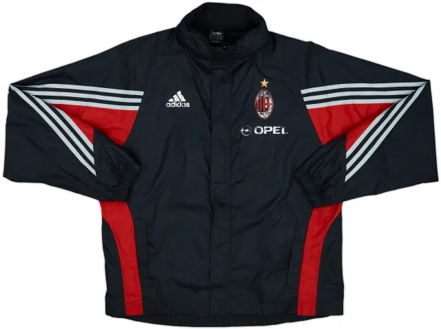 2003-04 AC Milan adidas Hooded Track Jacket - 4/10 - (L)