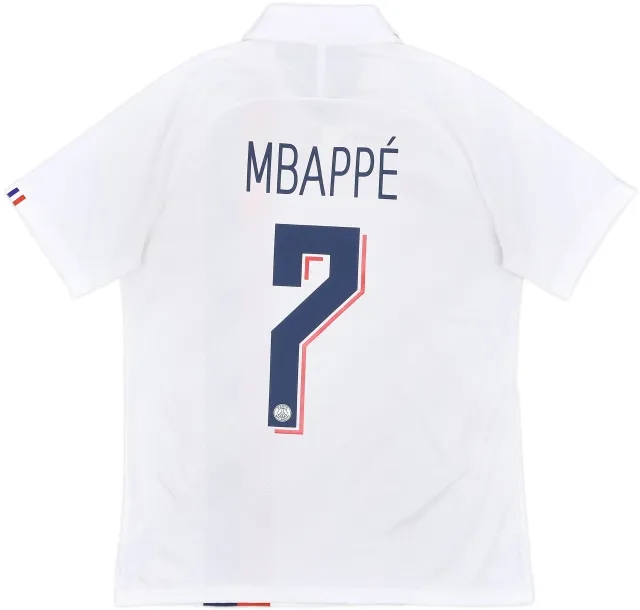 2019-20 Paris Saint-Germain Authentic Third Shirt Mbappe #7 - 8/10 - (M)