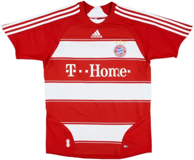 adidas Bayern Munich Boys SS Home Shirt 2007/08