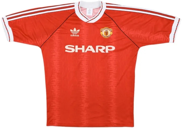 1990-92 Manchester United Home Shirt - 7/10 - (M/L)