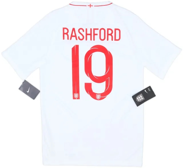 2018-19 England Home Shirt Rashford #19 (S)
