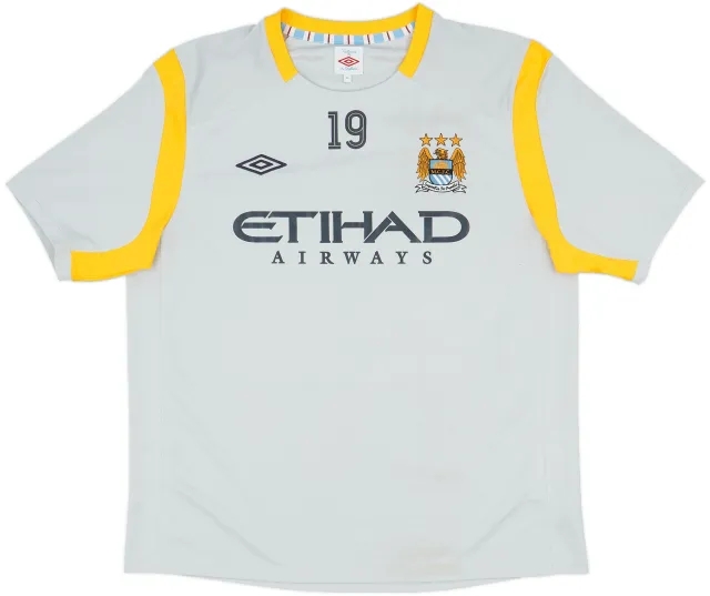 2010-11 Manchester City Player Issue Umbro Training Shirt #19 (Lescott) - 7/10 - (XL)