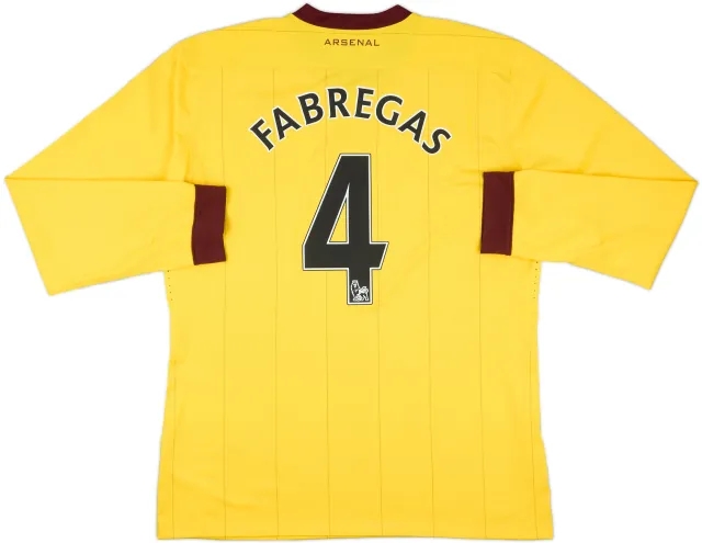 2010-13 Arsenal Player Issue Away L/S Shirt Fabregas #4 - 10/10 - (XL)
