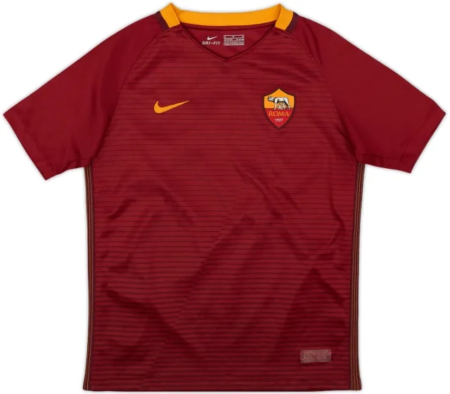 2016-17 Roma Home Shirt - 6/10 - (M.Boys)