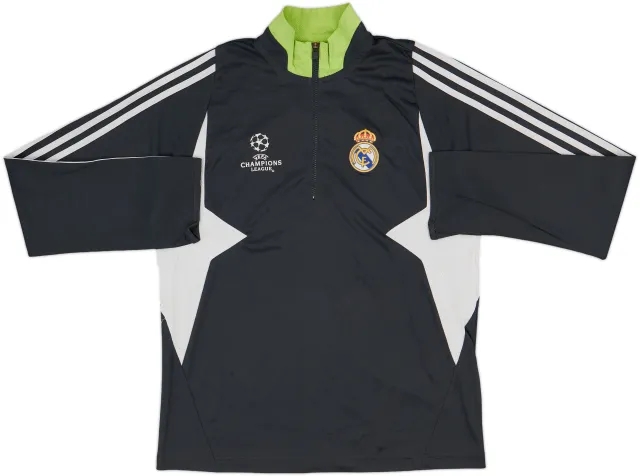 2007-08 Real Madrid adidas CL 1/4 Zip Drill Top - 5/10 - (S)