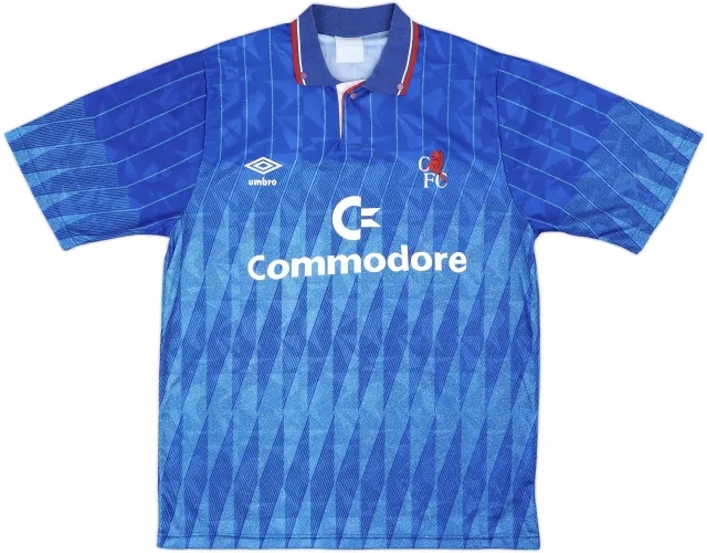 1989-91 Chelsea Home Shirt - 9/10 - (M)