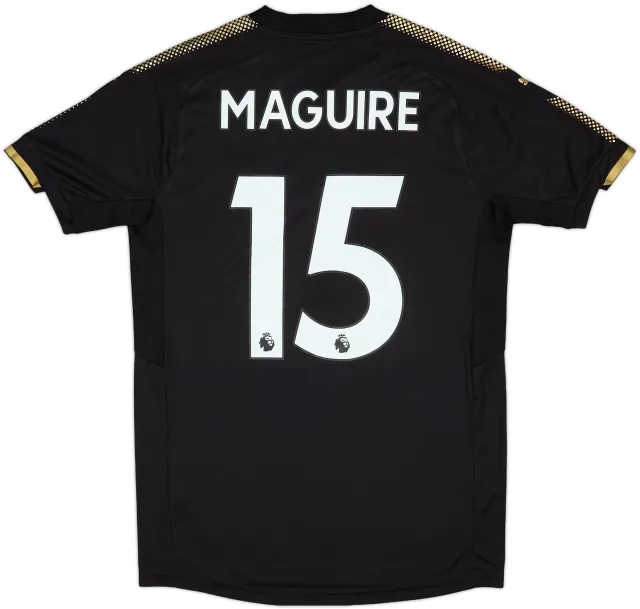 2017-18 Leicester Away Shirt Maguire #15 (S)